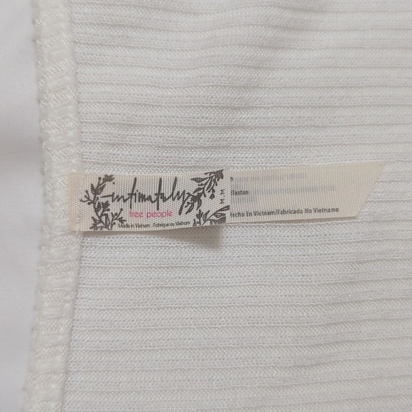 Free People Cozy Up With Me Bodysuit, Color White Size M - Picture 15 of 16